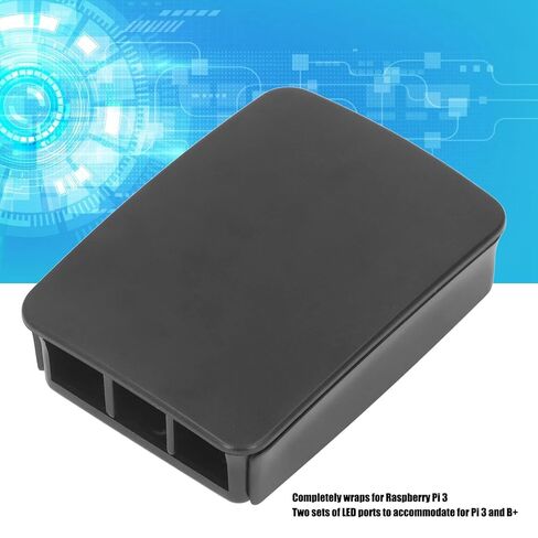 Micro Computer Enclosure Shell Case Box Black Protective Case BoxABS All Ports Access Full Access to Ports for Raspberrys Pi 3 B Black in Saudi Arabia