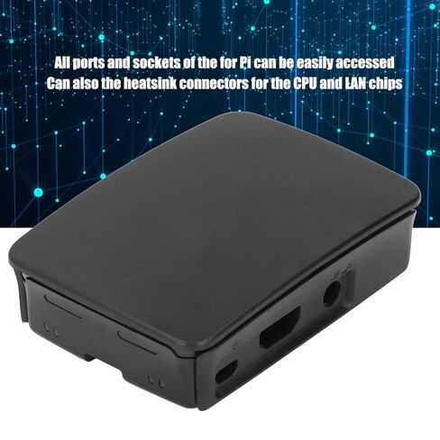 Micro Computer Enclosure Shell Case Box Black Protective Case BoxABS All Ports Access Full Access to Ports for Raspberrys Pi 3 B Black in Saudi Arabia
