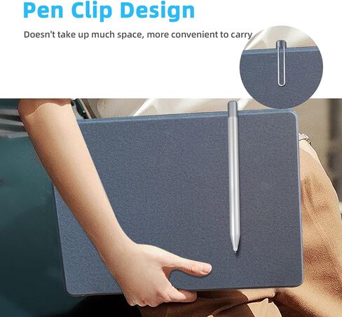 Stylus Pen for Microsoft Surface Pro 11/10/9/X/8/7+/7/6/5/4/3/Surface 3, Surface Go 4/3/2/1, Surface Laptop/Studio/Book 5/4/3/2/1, with 1024 Levels Pressure, Including 2 SpareTips & AAAA Batter,Silver in Saudi Arabia