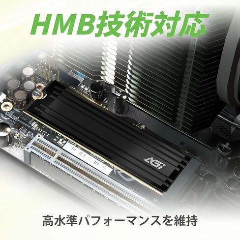 AGI AI828 1TB SSD PCIe NVMe 4.0 M.2 2280 Gen4 x4 مع مبدد حراري، سرعات قراءة تصل إلى 7400 ميجابايت/ثانية للحوسبة المتطورة والألعاب. يعمل مع PS5، محرك الأقراص الصلبة الداخلي - AGI1T0G44AI828 in Kuwait