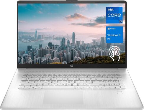 HP Essential 17t Business Laptop, 17.3" HD+ Touchscreen, Intel Core i7-1355U (> R5 7430U) for High-Performance Multitasking, 16GB RAM, 1TB SSD, HDMI, Fingerprint Reader, Wi-Fi 6, Windows 11 Pro in Kuwait