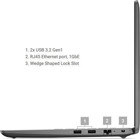 Dell Latitude 3450 Laptop 14" FHD, Intel Core i5-1335U, 16GB RAM, 512GB NVMe SSD, Backlit Keyboard, Webcam, Wi-Fi 6, Bluetooth, HDMI, USB-C, Windows 11 Pro, Grey in Saudi Arabia