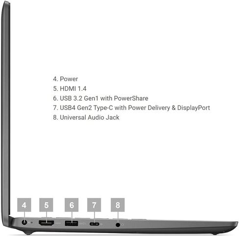 Dell Latitude 3450 Laptop 14" FHD, Intel Core i5-1335U, 16GB RAM, 512GB NVMe SSD, Backlit Keyboard, Webcam, Wi-Fi 6, Bluetooth, HDMI, USB-C, Windows 11 Pro, Grey in Saudi Arabia
