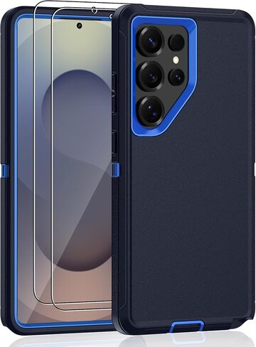 for Samsung Galaxy S10e Case, 3-Layer Full Body Heavy Duty Rugged Bumper Cover, Shockproof Drop Proof Protection Case for Samsung Galaxy S10e, Black in Saudi Arabia