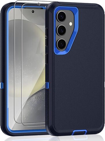 for Samsung Galaxy S10e Case, 3-Layer Full Body Heavy Duty Rugged Bumper Cover, Shockproof Drop Proof Protection Case for Samsung Galaxy S10e, Black in Saudi Arabia