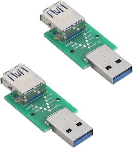 2PCS USB 3.0 Male to Female Adapter Board,High-Speed USB 3.0 Data Converter PCB,Testing Board for PC Motherboard, Hard Drive, Printer in Saudi Arabia