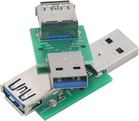2PCS USB 3.0 Male to Female Adapter Board,High-Speed USB 3.0 Data Converter PCB,Testing Board for PC Motherboard, Hard Drive, Printer in Saudi Arabia