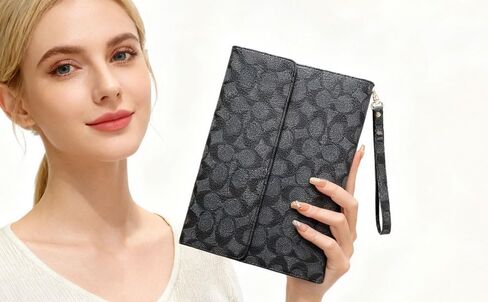 حافظة iPad 10.9 بوصة مقاومة للصدمات متوافقة مع iPad الجيل العاشر والحادي عشر (A16 / 2025/2022)، غطاء فوليو عالي التحمل مع خاصية النوم/الاستيقاظ التلقائي، حزام يد للنساء والرجال in Kuwait