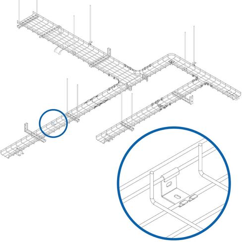Tripp Lite Light Wall Bracket, Horn Bracket for Small Wire Mesh Cable Trays (SRWBWALLBRKTLD) in Saudi Arabia