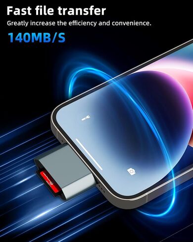 قارئ بطاقة SD لهاتف Iphone 14 13 Pro Max (2 في 1) محول Lightning إلى TF للكاميرا الرقمية عصا ذاكرة Micro SD لنقل البيانات المعتمد من Apple MFi منفذ مزدوج لملحقات هاتف Ipad وكابل الصورة دونجل in Kuwait