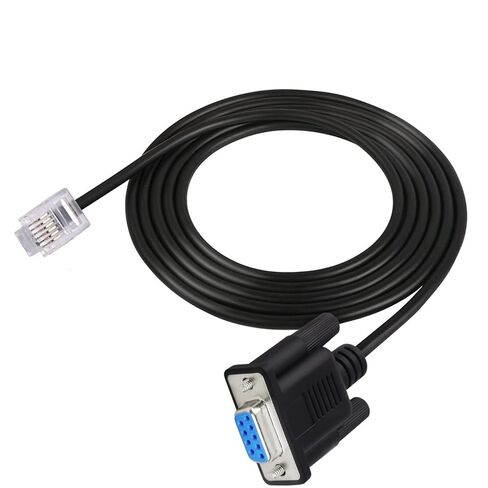 Halokny DB9Pin RS232 Female to RJ11 RJ12 6P6C LAN Network Serial Console Cable 6FT, for Sevo Drive or Leadshine Stepper Drive Communication in Saudi Arabia
