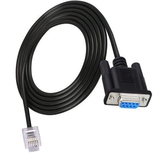 Halokny DB9Pin RS232 Female to RJ11 RJ12 6P6C LAN Network Serial Console Cable 6FT, for Sevo Drive or Leadshine Stepper Drive Communication in Saudi Arabia