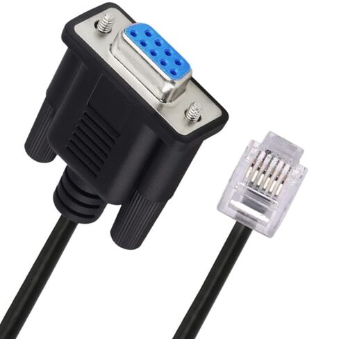 Halokny DB9Pin RS232 Female to RJ11 RJ12 6P6C LAN Network Serial Console Cable 6FT, for Sevo Drive or Leadshine Stepper Drive Communication in Saudi Arabia