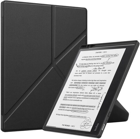 Custer Case for Kobo Elipsa 2E 10.3",Ultra-Thin PU-Leather Hard Shell Cover for Kobo Elipsa 2E 10.3" - Red in Saudi Arabia