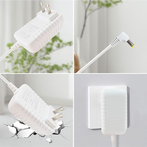 محول تيار متردد بديل لجهاز مراقبة ضغط الدم اومرون Hem-ADPTW5 BP5250 BP7250 BP7350 شاحن سلك إمداد الطاقة 6 فولت أبيض in Kuwait
