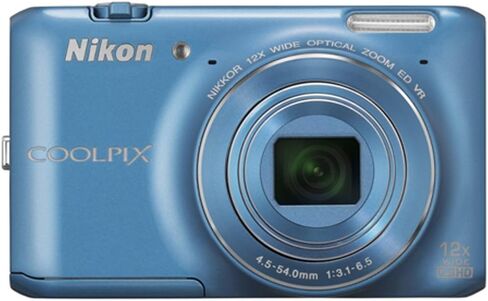 كاميرا نيكون COOLPIX S6400 رقمية بدقة 16 ميجابكسل مع تكبير بصري 12× وشاشة LCD مقاس 3 بوصات (أحمر) in Kuwait