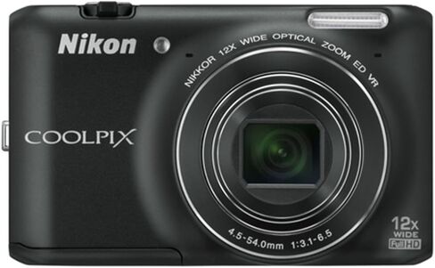 كاميرا نيكون COOLPIX S6400 رقمية بدقة 16 ميجابكسل مع تكبير بصري 12× وشاشة LCD مقاس 3 بوصات (أحمر) in Kuwait