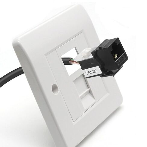 RJ45 CAT 5E Keystone Coupler Ethernet Network Cable 8P8C Female to Female Jack Insert Inline Modular Connector Adapter Cord for Wall Plates Network Ethernet Cable -20CM/7.8IN 2 PCS in Saudi Arabia