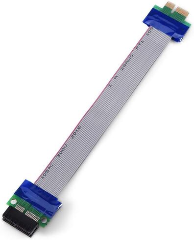 Keenso PCI Express Ribbon Cable for Graphics Card Extension - Easy to Install, Suitable for Computer Cases and Servers (PCI-E 1X to 1X) in Saudi Arabia