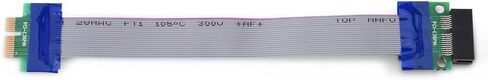 Keenso PCI Express Ribbon Cable for Graphics Card Extension - Easy to Install, Suitable for Computer Cases and Servers (PCI-E 1X to 1X) in Saudi Arabia