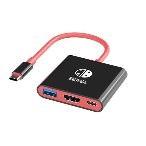 محطة إرساء سويتش دوك سويتش لنينتندو، محول تلفزيون محمول يدعم 4K/60HZ سويتش وضع التلفاز متوافق مع سطح البخار/سويتش OLED، قاعدة سفر مع منفذ HDMI2.0 USB3.0، دعم التبديل 2/1 in Saudi Arabia