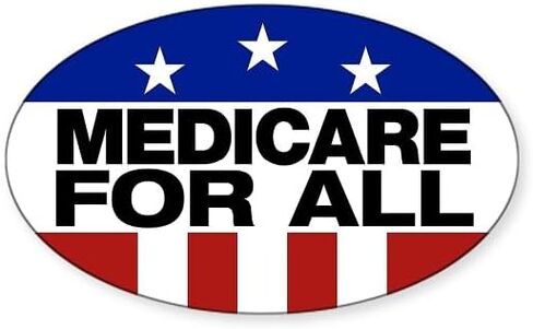 CafePress Medicare for All Oval Car Bumper Sticker in Saudi Arabia