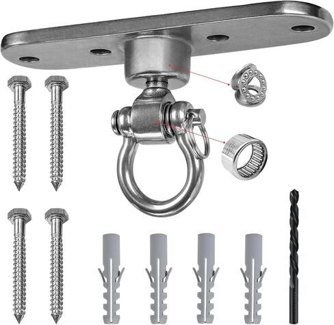 Heavy Duty Swing Hanger Smooth Operation 180° & 360° Swivel Bearings 1500 lb Capacity for Indoor Outdoor Swing Chairs Hammocks Playgrounds Yoga in Saudi Arabia