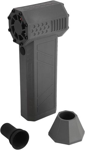 Compressed Air Duster, 130000 RPM Portable Handheld with Flashlight SOS Function, Rechargeable Multi Functional Electric Air Duster for Cars Computers Keyboards (Gray) in Saudi Arabia