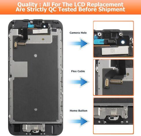 استبدال شاشة iPhone 6S الأصلية مع زر الصفحة الرئيسية لشاشة iPhone 6S LCD A1633، A1688، A1700 أجزاء إصلاح مجموعة محول الأرقام لشاشة اللمس in Kuwait