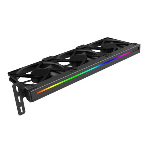 مروحة تبريد بطاقة الرسومات Argb 5v، مبرد RGB صامت لوحدة معالجة الرسومات، مروحة بطاقة فيديو صغيرة بفتحة Pci متوافقة مع نظام تبريد الكمبيوتر المكتبي in Kuwait