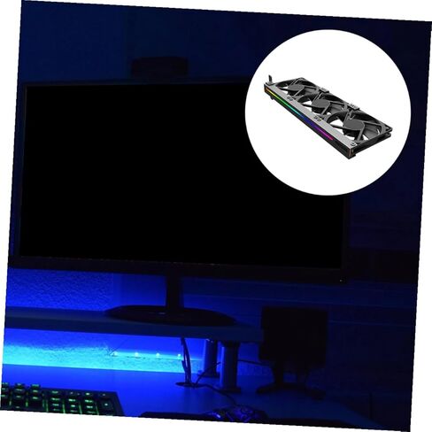مروحة تبريد بطاقة الرسومات Argb 5v، مبرد RGB صامت لوحدة معالجة الرسومات، مروحة بطاقة فيديو صغيرة بفتحة Pci متوافقة مع نظام تبريد الكمبيوتر المكتبي in Kuwait