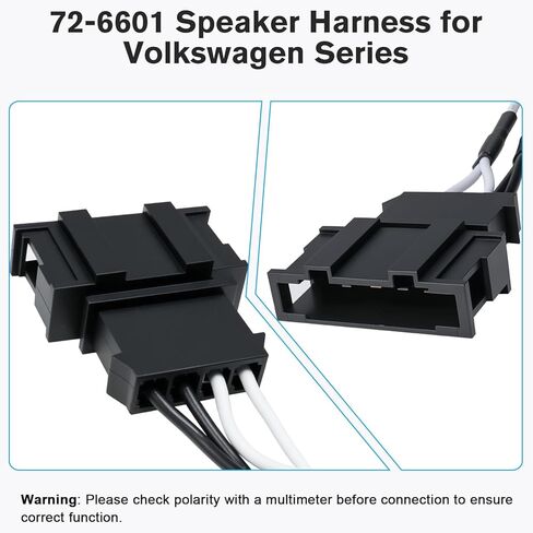 Speaker Wire Adapter Compatible with VW Volkswagen Beetle Jetta Golf Passat GLI GTI 99-19,72-6601 Car Door Speaker Wiring Harness Cable Connector Plug in Saudi Arabia