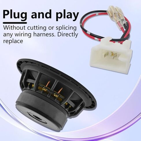 4-Pack Car Door Speaker Wiring Harness Adapter Connector Plugs for 2007-2013 Yaris Only Front Door in Kuwait