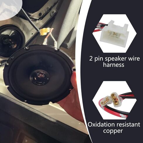 4-Pack Car Door Speaker Wiring Harness Adapter Connector Plugs for 2007-2013 Yaris Only Front Door in Kuwait