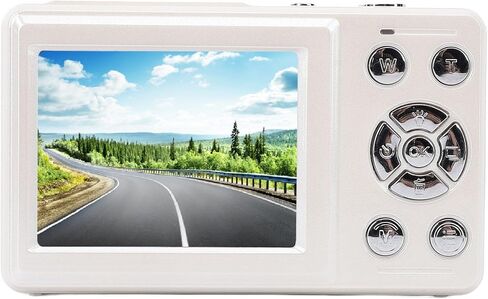 كاميرا رقمية، كاميرا رقمية بدقة 4K بدقة 64 ميجابكسل، تسجيل حلقة التركيز التلقائي بتكبير 18X، محمولة صغيرة الحجم للأطفال والمراهقين والبالغين (رمادي داكن) in Kuwait