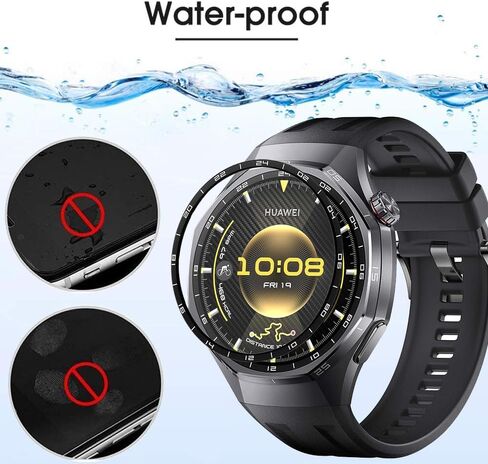 [4 قطع] طبقة حماية مع ساعة Huawei GT6 pro 46 مم، طبقة حماية للشاشة ثلاثية الأبعاد بزاوية 360 درجة، تغطية كاملة، ضد الخدش، حماية خالية من الفقاعات، مستشعر بصمات الأصابع ثلاثي الأبعاد (بدون زجاج) in Kuwait