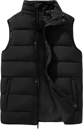 33,000ft Men's Puffer Vest Outerwear Winter Warm Padded Outdoor Casual Thick Insulated Quilted Sleeveless Jacket in Saudi Arabia