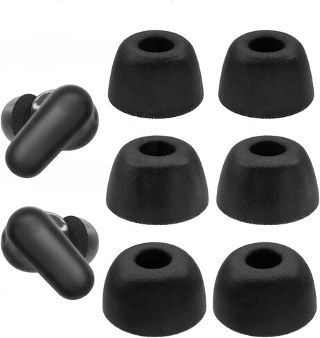 حشوات أذن بديلة من الإسفنج متوافقة مع Soundcore P30i من Anker Earbuds، مريحة (3 أزواج، S/M/L، أسود) in Kuwait