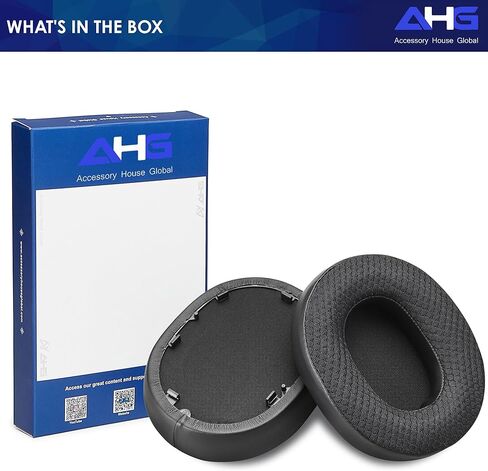 وسائد أذن بديلة ممتازة من AHG Accessories House Global Premium XM5 متوافقة مع سماعات الرأس اللاسلكية Sony WH-1000XM5 المتميزة بخاصية إلغاء الضوضاء. من السهل أن تناسب DIY | جل التبريد | راحة سميكة للغاية in Kuwait