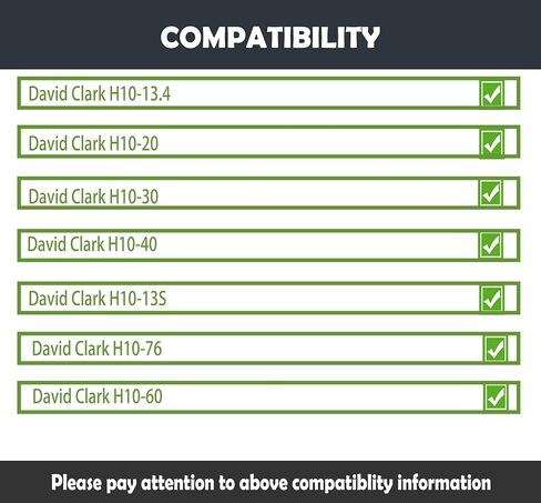 Clark H10-40 Earpads Cushion Replacement for David Clark H10-40 H10-13.4 H10-20 H10-30 H10-13S H10-76 H10-60 DC Headsets Ear Covers with Protein Leather in Saudi Arabia