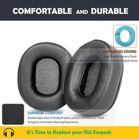 Clark H10-40 Earpads Cushion Replacement for David Clark H10-40 H10-13.4 H10-20 H10-30 H10-13S H10-76 H10-60 DC Headsets Ear Covers with Protein Leather in Saudi Arabia