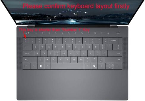 غطاء حماية للوحة المفاتيح من السيليكون متوافق مع 2025 Dell XPS 14 9440 9450 14.5 بوصة، Dell 14 Premium Laptop DA14250 14.5 بوصة (ليس لـ DA16250 16.3 بوصة وXPS 13 9345 9350 9320) (شفاف) in Kuwait