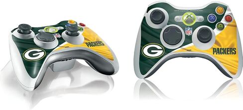 غلاف Skinit المخصص للألعاب متوافق مع وحدة التحكم اللاسلكية Xbox 360 - تصميم Green Bay Packers المرخص رسميًا من NFL in Kuwait