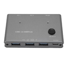 SUNGOOYUE Versatile 2 in 4 Out USB Switcher, Seamless Computer Sharing with USB Keyboard and Mouse for Data Transfer, Ideal for Drives and Thermal Imaging Cameras in Kuwait