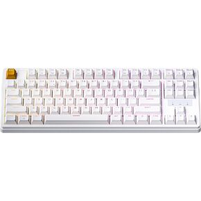 لوحة مفاتيح ميكانيكية لاسلكية مخصصة Keychron KJ4، 2.4 جيجا هرتز بلوتوث QMK 80% تخطيط RGB، مفتاح أحمر قابل للتبديل السريع متوافق مع نظام التشغيل Mac Windows Linux، بطارية شحن سريع 3750 مللي أمبير في الساعة للألعاب - أسود in Kuwait