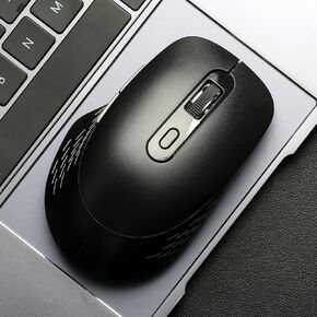 Wireless Mouse, 2.4G Wireless Optical Mouse for Computers, Ergonomic 7-Button Design, with USB Receiver, Comfortable Feel, Suitable for laptops, PCs, MacBooks, and desktops in Kuwait