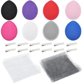 GORGECRAFT 8 Colors Teardrop Fascinator Fascinator Base 5x4 inch EVA Material Cocktail Headwear Women Vintage Production Supply DIY Party Wedding Religious in Saudi Arabia