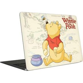 غلاف كمبيوتر محمول من Skinit متوافق مع جهاز MacBook Air 13in (2020) - تصميم خشبي مرخص رسميًا من Disney Winnie The Pooh Hundred Acre Wood in Kuwait