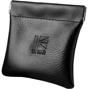 قطعة واحدة KBEAR BP01 Plus في حافظة مراقبة الأذن لـ IEMS، حافظة سماعات رأس صغيرة محمولة من جلد البولي يوريثان مع إغلاق بنابض لـ KZ ZS10 PRO، ZAR، ZAS، سماعات الأذن، كابل IEMs، أطراف الأذن (أسود، متوسط ​​- قطعة واحدة) in Kuwait