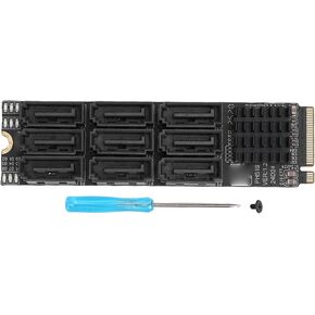 Bewinner M.2 to 3.0 Adapter, 9 Port Hard Drive Extension Card, SSD Expansion Card with High Speed Chip for OS X in Saudi Arabia